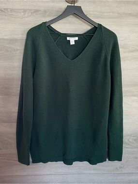 Athleta Green Merino Blend Knit Sweater